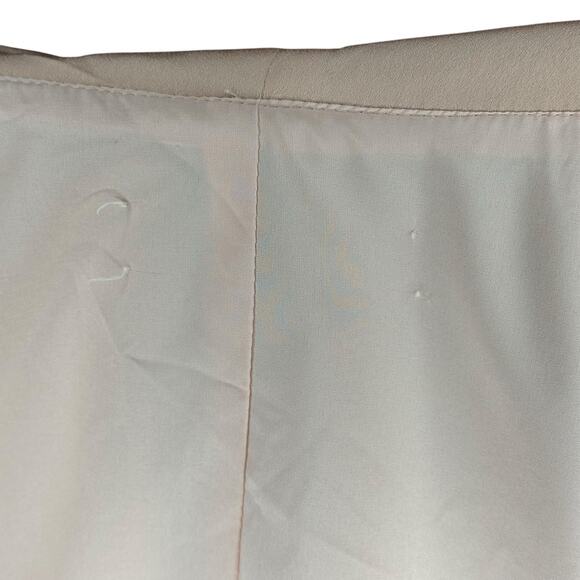 MAC DUGGAL Salmon A-Line Satin Long Sleeve Mini Dress Pink Wrap Small - Picture 8 of 10